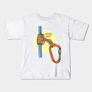 Prusik Knot Climbing Kids T-Shirt